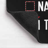 Tapis De Souris Nice Naughty I Tried Christmas List Xmas Santa Cla (Coin)
