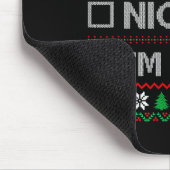 Tapis De Souris Nice Naughty I'm Drunk Checklist Ugly Christmas Sw (Coin)