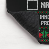 Tapis De Souris Nice Naughty Innocent Until Proven Guilty Christma (Coin)