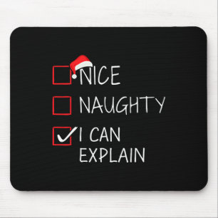 Tapis De Souris Nice Naughty Je Peux Expliquer La Liste De Noël Po