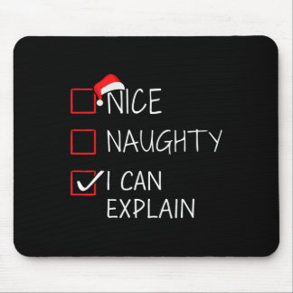 Tapis De Souris Nice Naughty Je Peux Expliquer La Liste De Noël Po