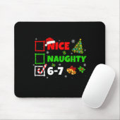Tapis De Souris Nice Naughty List 67 Christmas Brainrot Funny 6-7 (Avec souris)