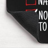 Tapis De Souris Nice Naughty Ne Va Pas Tester Funny Noël (Coin)