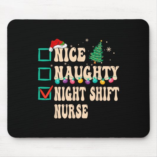 Tapis De Souris Nice Naughty Night Shift Nurse (Devant)