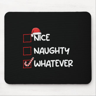 Tapis De Souris Nice Naughty Quelle que soit la liste de Noël Noël