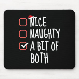Tapis De Souris Nice Naughty Un Peu Des Deux Liste De Noël Père No