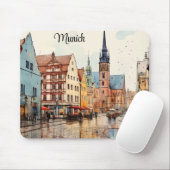 Tapis De Souris Nice peint Munich (Avec souris)