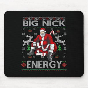 Tapis De Souris Nick Energy Funny Père Noël Noël laid Sater Men W