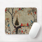 Tapis De Souris Nid d'arbre de Noël ~ Mousepad (Avec souris)