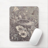 Tapis De Souris Nid d'oiseaux (Avec souris)