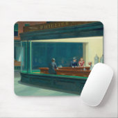 Tapis De Souris Nighthawks 1942 par Edward Hopper (Avec souris)