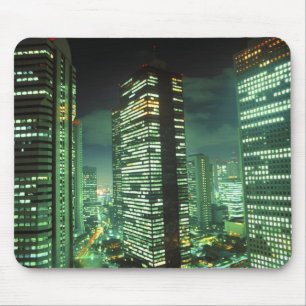 Tapis De Souris Nightscape, Shinjuku, Tokyo, Japon