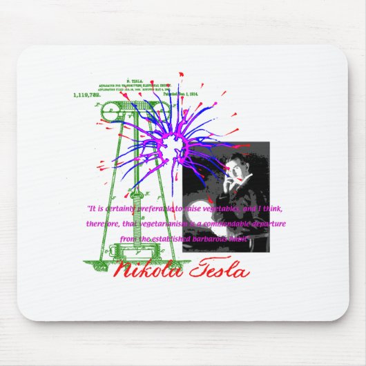 Tapis De Souris Nikola Tesla (Devant)