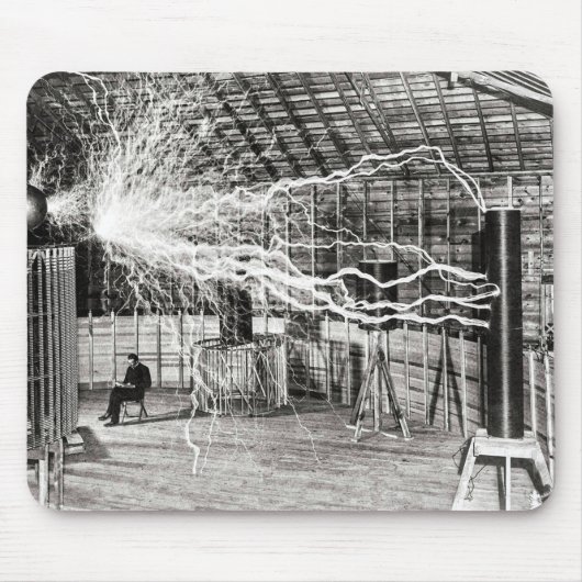 Tapis De Souris Nikola Tesla Electricity (Devant)