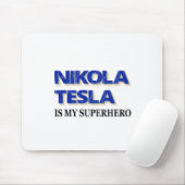 Tapis De Souris Nikola Tesla est mon super-héros (Avec souris)