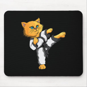 Tapis De Souris Ninja Cat Karate Martial Arts Taekwondo Chat Propr