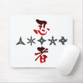 Tapis De Souris Ninja Shuriken (Avec souris)