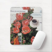 Tapis De Souris N'Interrompez Pas L'Argent Matin Café Thé Heure (Avec souris)