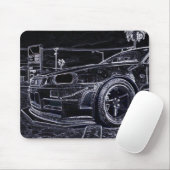 Tapis De Souris Nissan Skyline R34 GTR (Avec souris)