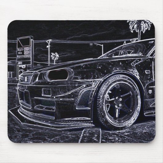 Tapis De Souris Nissan Skyline R34 GTR (Devant)