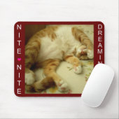 Tapis De Souris Nite Nite rêvant le chat Mausepad (Avec souris)