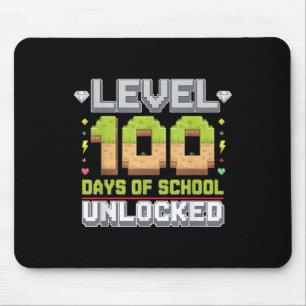 Tapis De Souris Niveau 100 Jours De L'École Déverrouillé Jeu Pixel