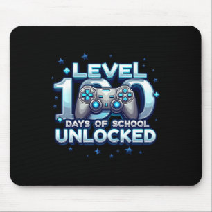 Tapis De Souris Niveau 100 Jours D'École Déverrouillés Garçons 100