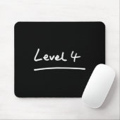 Tapis De Souris Niveau 4 élève de 4e année et professeur Cool Back (Avec souris)