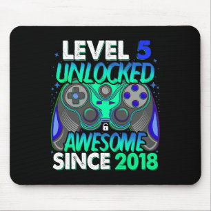 Tapis De Souris Niveau 5 Jeu vidéo déverrouillé 5 Ans Garçon 5e Bi