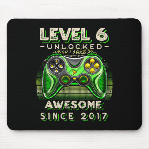 Tapis De Souris Niveau 6 Jeu vidéo déverrouillé Six 6e anniversair