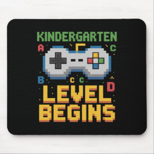 Tapis De Souris Niveau maternelle commence joueur de jeux vidéo Ck