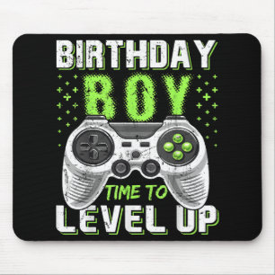 Tapis De Souris Niveau Up Anniversaire Jeu vidéo pour garçon