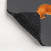 Tapis De Souris Nk Santa Red Long Haired Dachshund Christmas  (Coin)