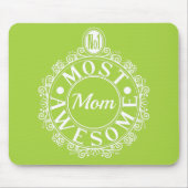Tapis De Souris No.1 La maman la plus géniale Classique Blanc Impr (Devant)
