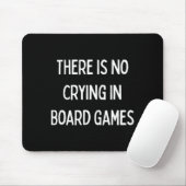 Tapis De Souris No Crying In Board Games Trivia Game Night Funny Q (Avec souris)
