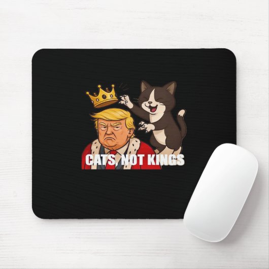 Tapis De Souris No Kings Anti Cats Funny Classic Style (Avec souris)