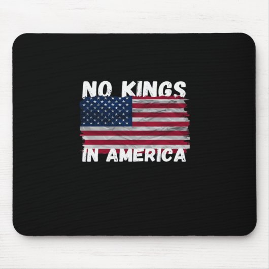 Tapis De Souris No Kings In America USA Flag Freedom Classic (Devant)