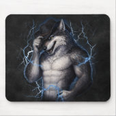 Tapis De Souris No More Mr Nice Guy Funny Alpha Wolf Meme Brainrot (Devant)