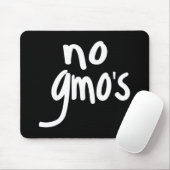 Tapis De Souris No OGM for Heathy Food Promotional Black Text (Avec souris)
