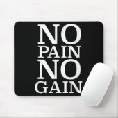 Tapis De Souris No Pain No Gain Motivation (Avec souris)