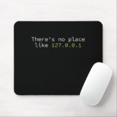 Tapis De Souris No place Like 127.0.0.1 Programmeur (Avec souris)