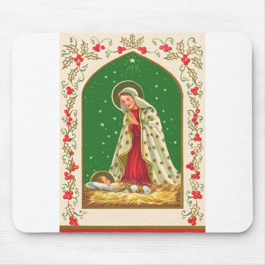 Tapis De Souris NOB165 Mary et bébé Jesus.tif (Devant)