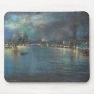 Tapis De Souris Nocturne de Venise (par Glenn Cooper Henshaw)