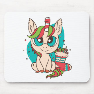 Tapis De Souris Noël à la licorne