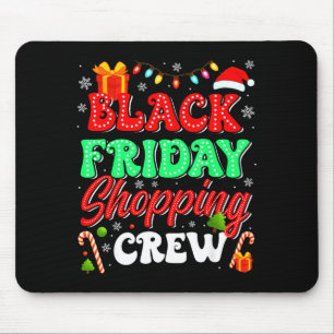 Tapis De Souris Noël Achats en famille Funny vendredi Achats
