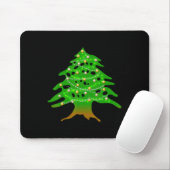 Tapis De Souris Noël Arbre Libanais Liban Drapeau Ced de Noël (Avec souris)