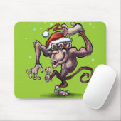 Tapis De Souris Noël au chimpanzé (Avec souris)
