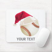 Tapis De Souris Noël baseball (Avec souris)