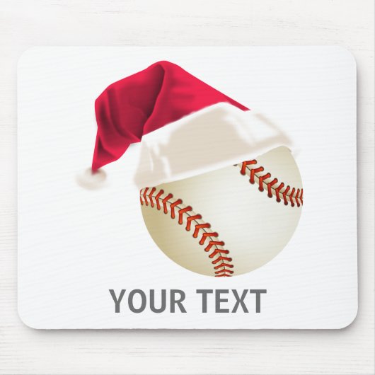 Tapis De Souris Noël baseball (Devant)