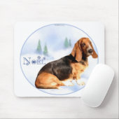 Tapis De Souris Noel Basset Hound Mousepad (Avec souris)